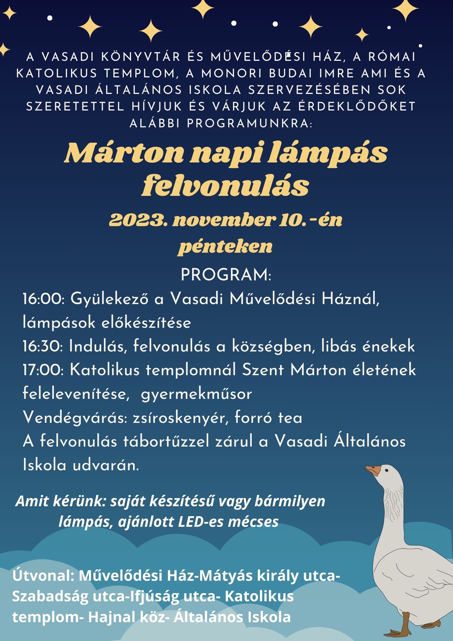 Meghívó Márton napi felvonulásra